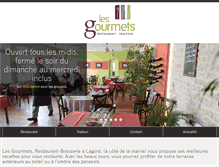 Tablet Screenshot of lesgourmets-lagord.fr